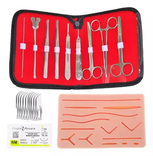 Estuche de disección de 9 piezas